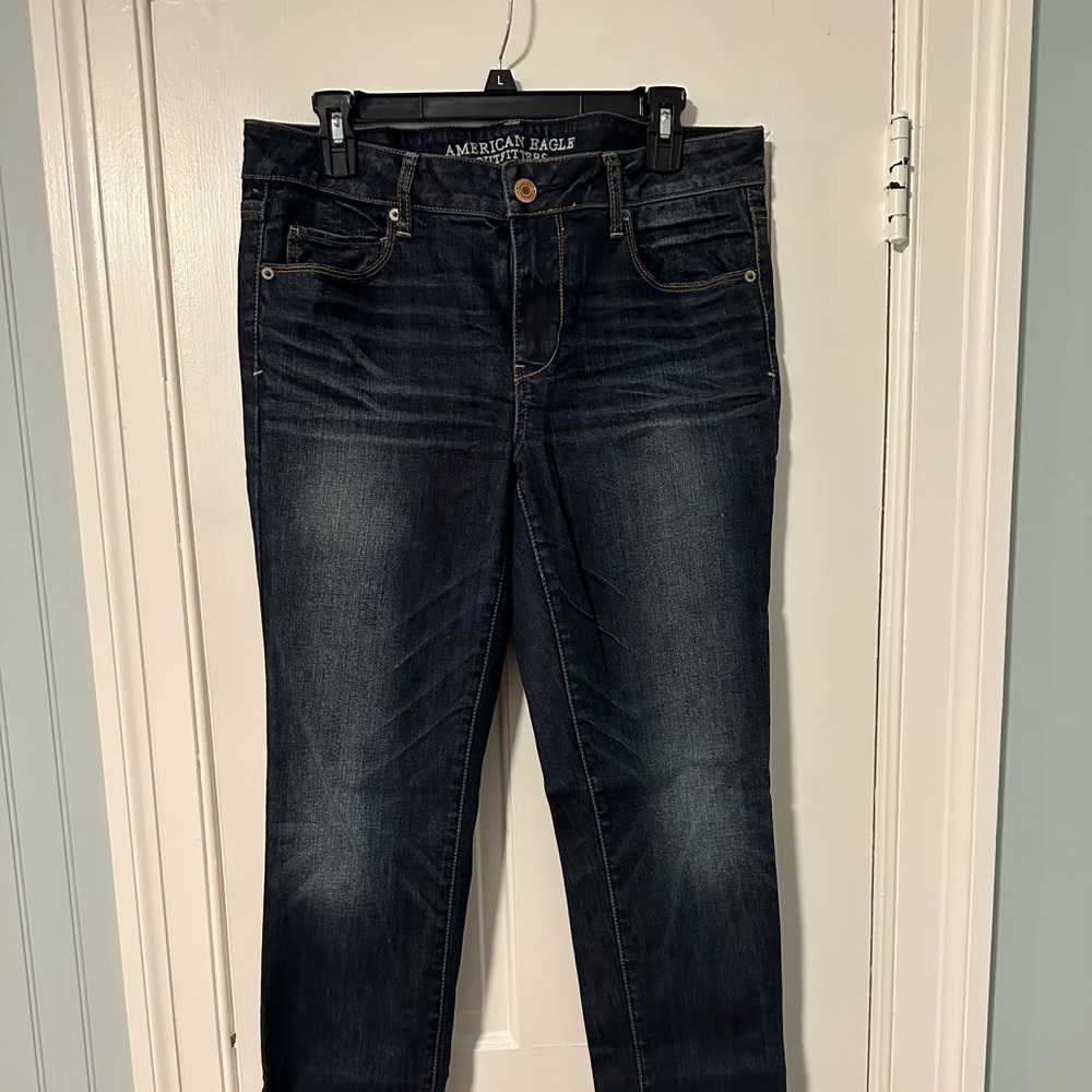 NWOT size 12R AE Skinny Super Stretch Jeans - Woman’s - Dark wash